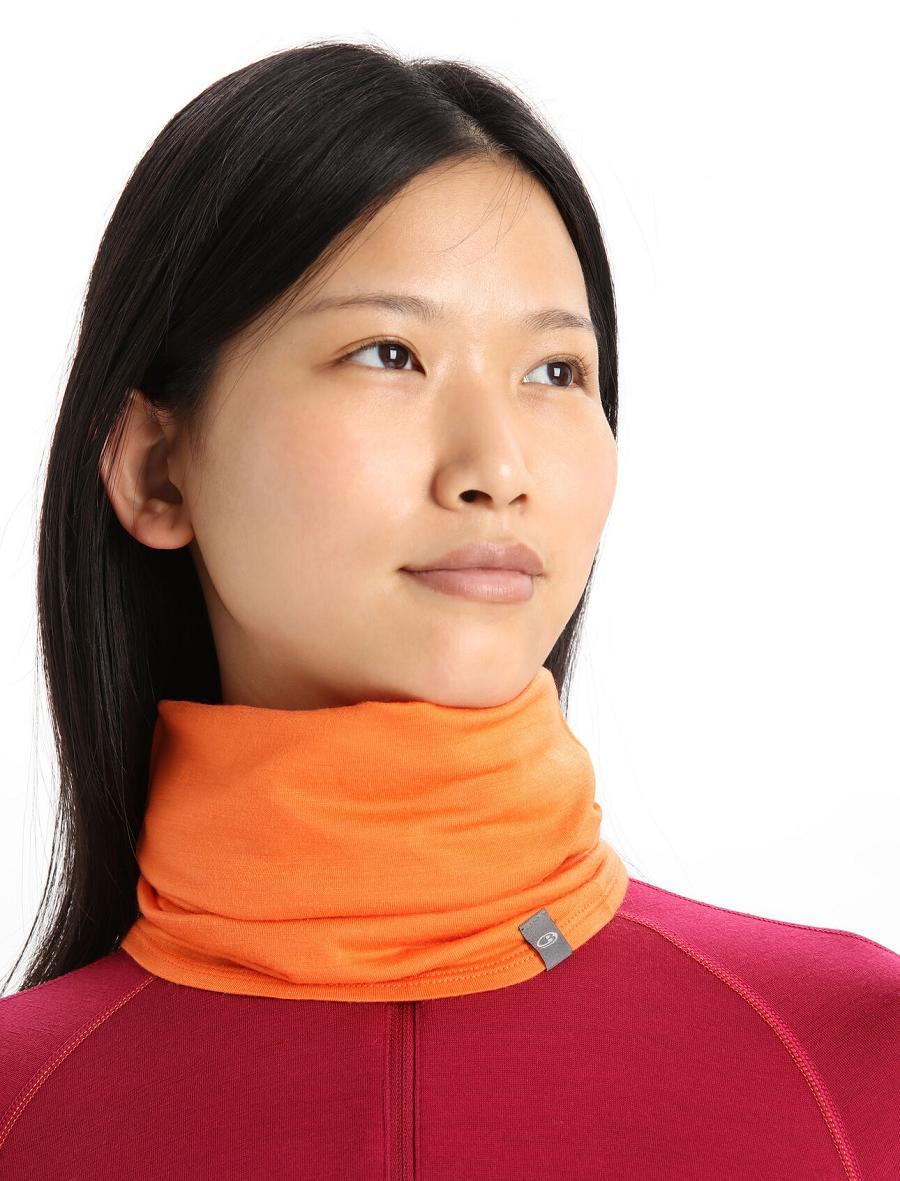 Echarpes Icebreaker Unisex Merino Flexi Chute Femme Orange | FR 1454KORI